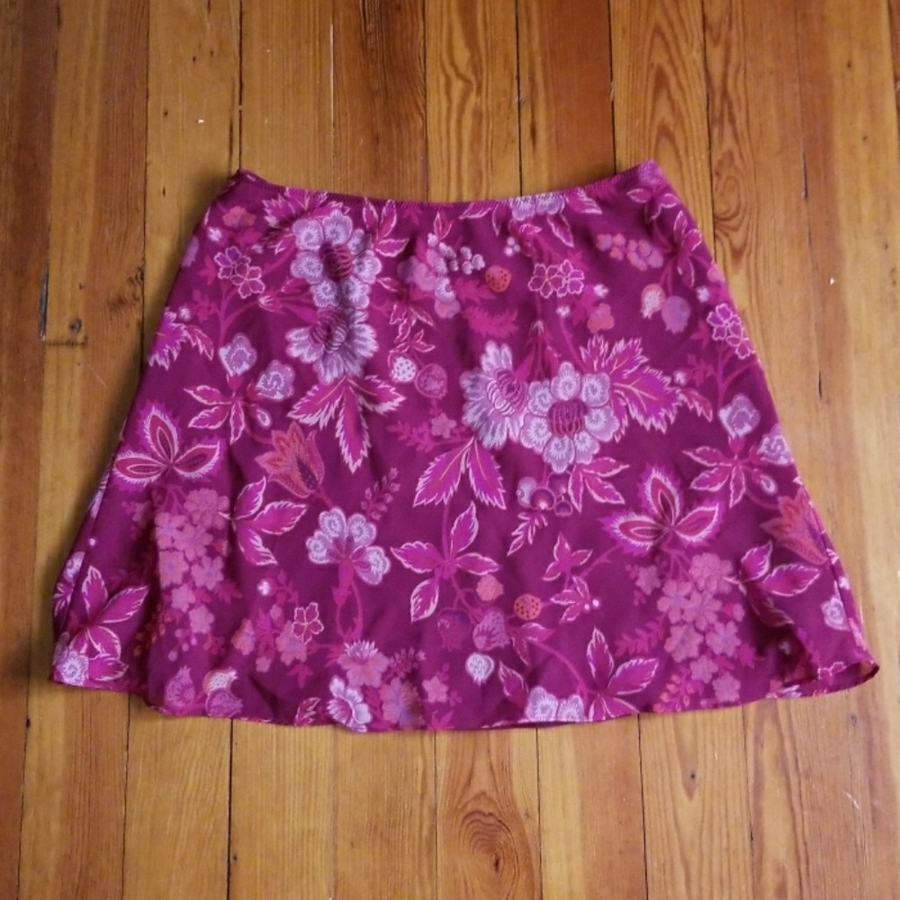Pink Floral Skirt